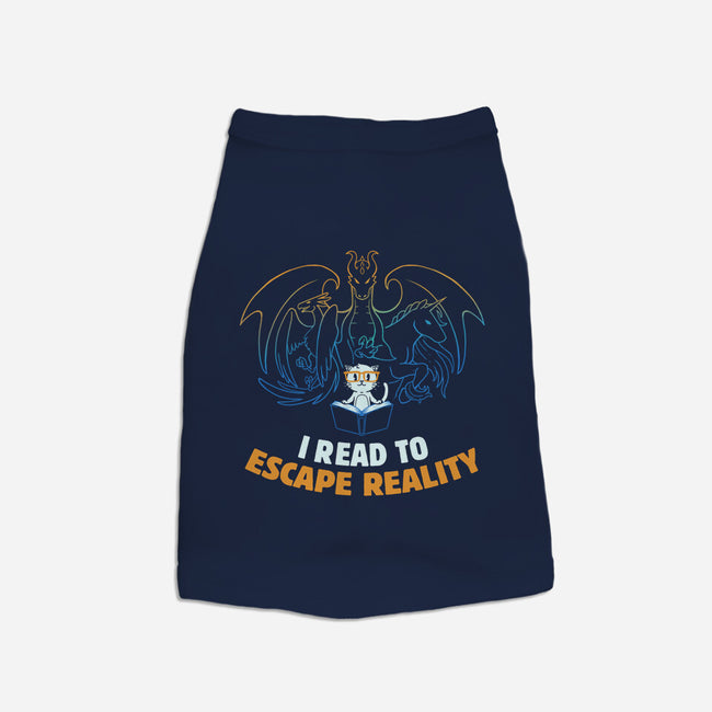 I Read to Escape Reality-cat basic pet tank-koalastudio