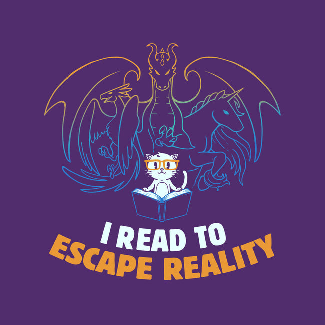 I Read to Escape Reality-none removable cover throw pillow-koalastudio