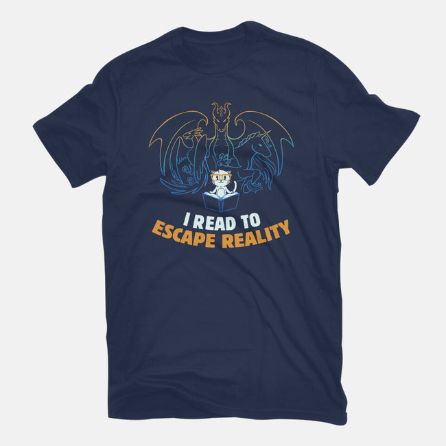 I Read to Escape Reality-mens basic tee-koalastudio