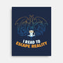I Read to Escape Reality-none stretched canvas-koalastudio