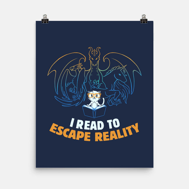 I Read to Escape Reality-none matte poster-koalastudio