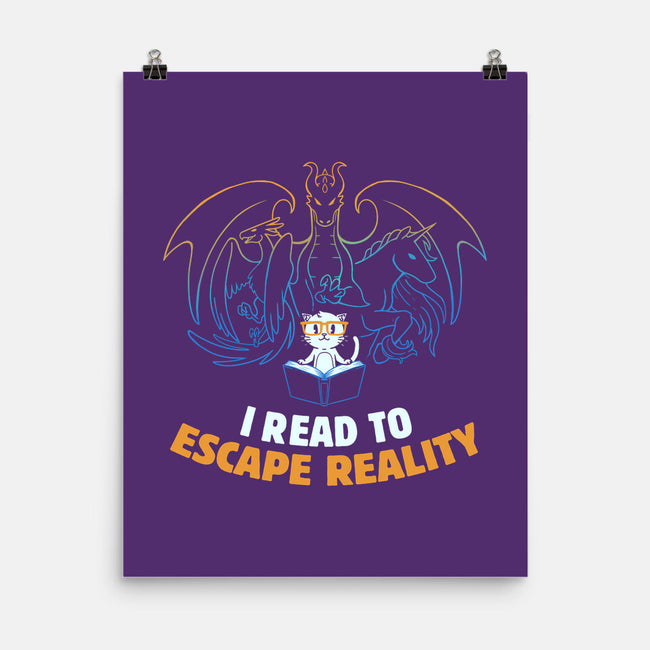 I Read to Escape Reality-none matte poster-koalastudio