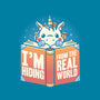 Hiding From the Real World-none removable cover w insert throw pillow-koalastudio