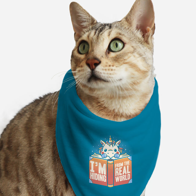 Hiding From the Real World-cat bandana pet collar-koalastudio