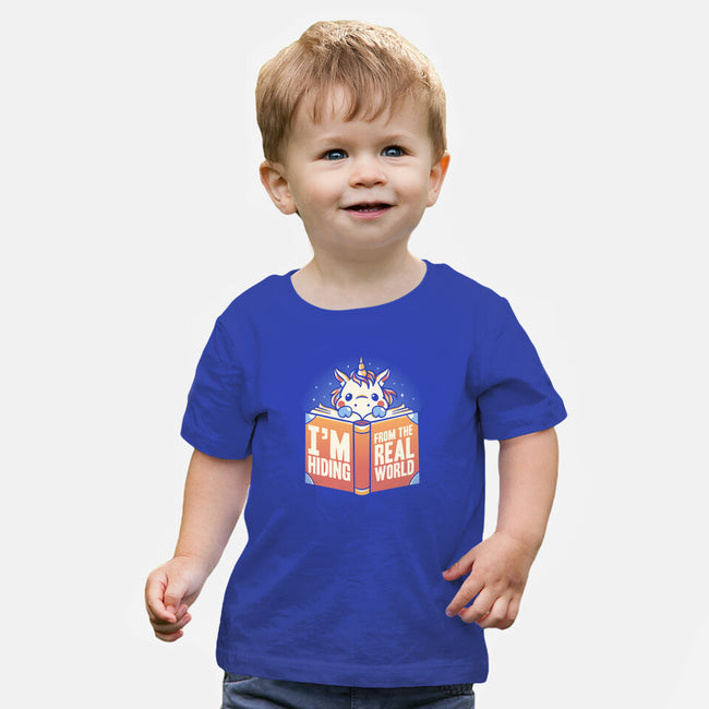 Hiding From the Real World-baby basic tee-koalastudio