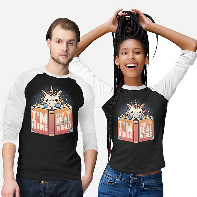 Hiding From the Real World-unisex baseball tee-koalastudio