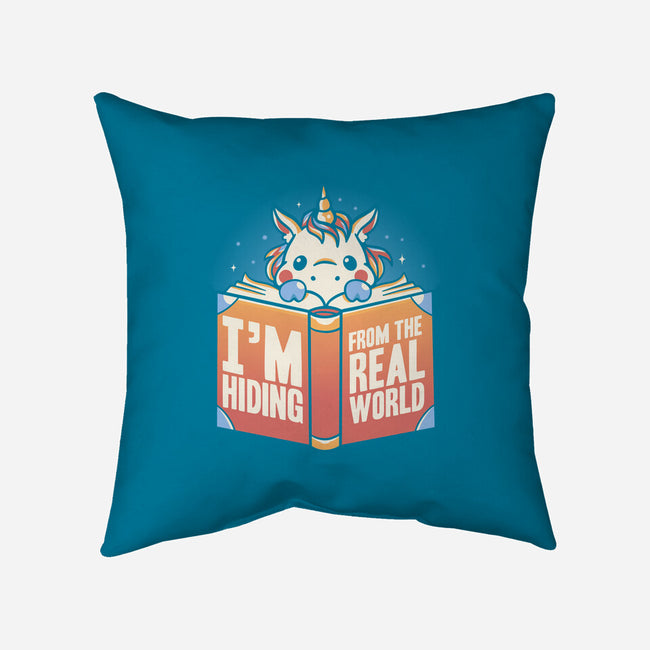 Hiding From the Real World-none non-removable cover w insert throw pillow-koalastudio