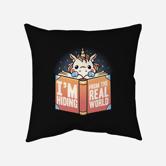 Hiding From the Real World-none removable cover w insert throw pillow-koalastudio