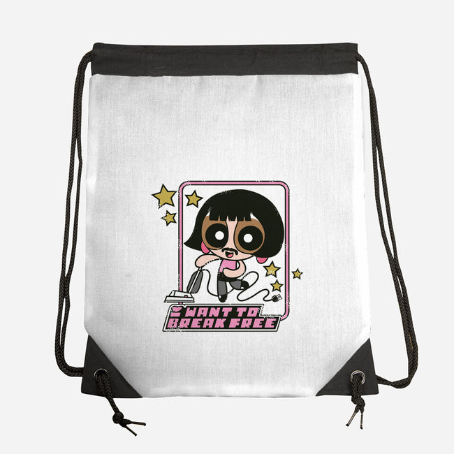 I Want to Break Free-none drawstring bag-ndikol