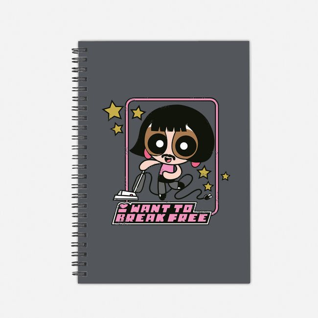 I Want to Break Free-none dot grid notebook-ndikol