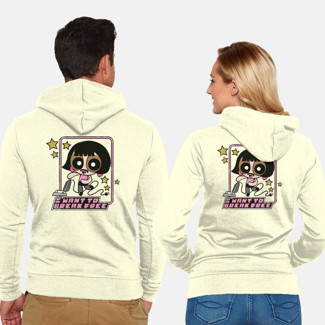 I Want to Break Free-unisex zip-up sweatshirt-ndikol