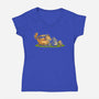Follow Me-womens v-neck tee-angus_pablo