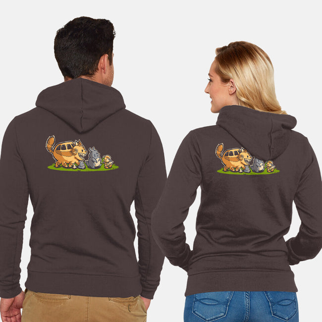 Follow Me-unisex zip-up sweatshirt-angus_pablo