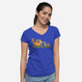 Follow Me-womens v-neck tee-angus_pablo