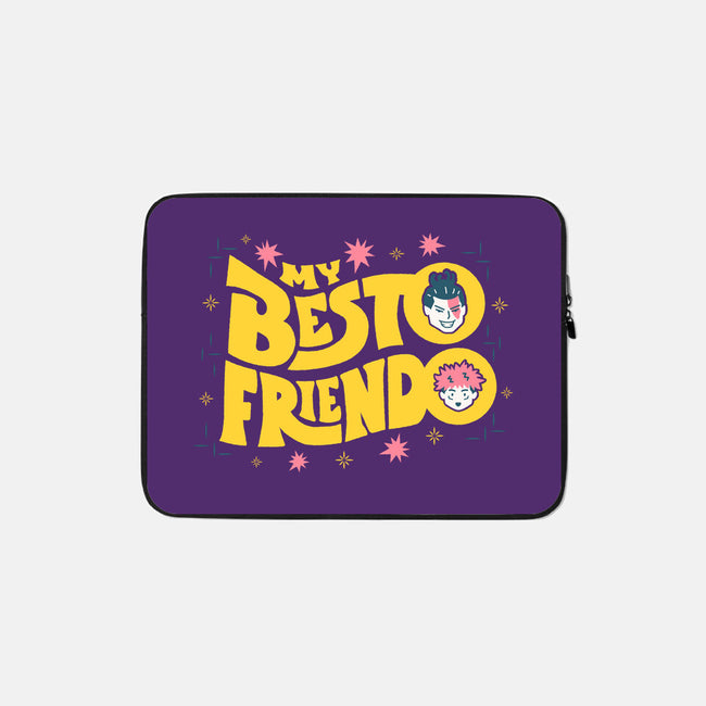 My Besto Friendo-none zippered laptop sleeve-RegLapid