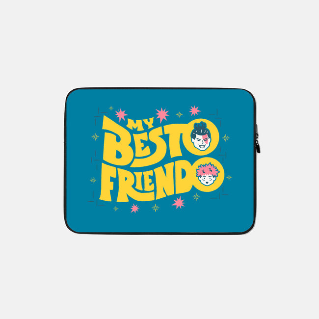 My Besto Friendo-none zippered laptop sleeve-RegLapid
