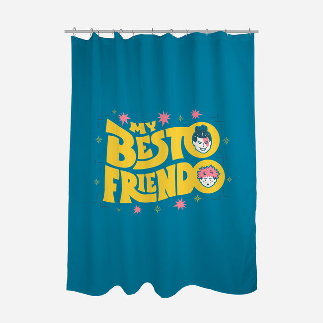 My Besto Friendo-none polyester shower curtain-RegLapid
