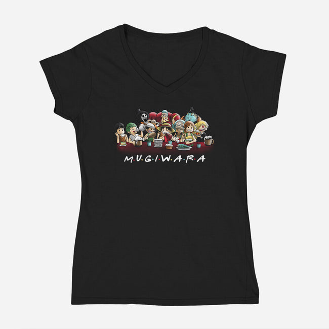 Mugiwara-womens v-neck tee-fanfabio
