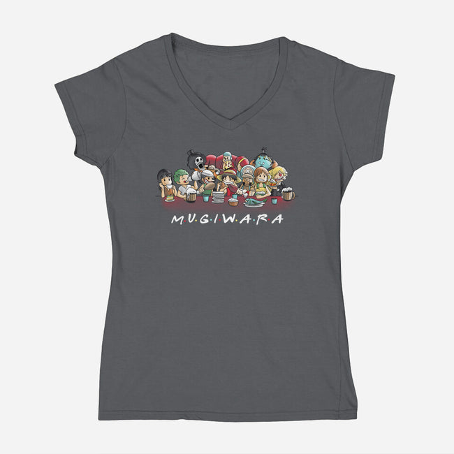 Mugiwara-womens v-neck tee-fanfabio
