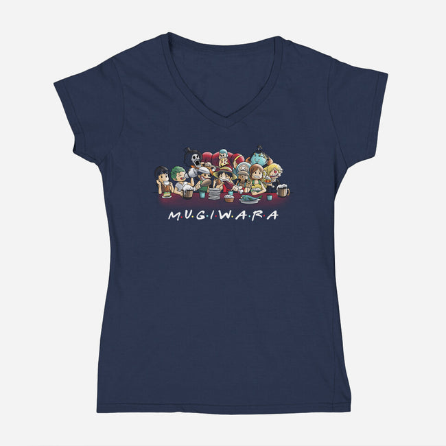 Mugiwara-womens v-neck tee-fanfabio