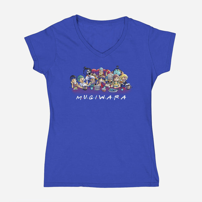 Mugiwara-womens v-neck tee-fanfabio