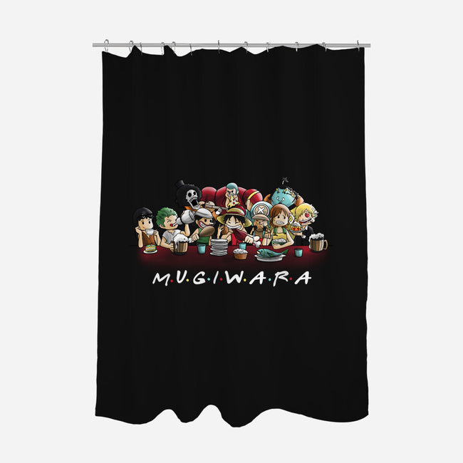 Mugiwara-none polyester shower curtain-fanfabio