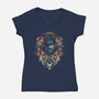 Emblem of The Snake-womens v-neck tee-glitchygorilla