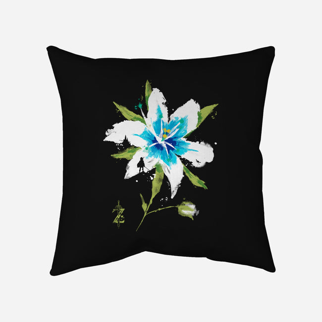 Silent Princess-none removable cover w insert throw pillow-RamenBoy