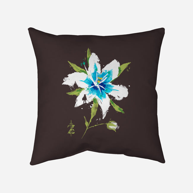 Silent Princess-none removable cover w insert throw pillow-RamenBoy