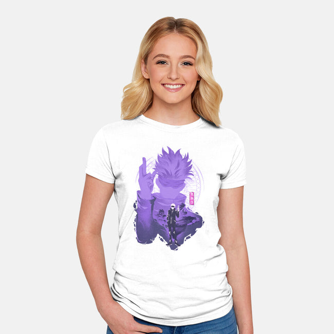 Strongest Sorcerer-womens fitted tee-hypertwenty