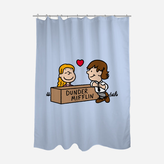 Office Love!-none polyester shower curtain-Raffiti