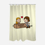 Office Love!-none polyester shower curtain-Raffiti