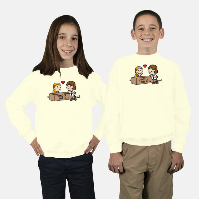 Office Love!-youth crew neck sweatshirt-Raffiti