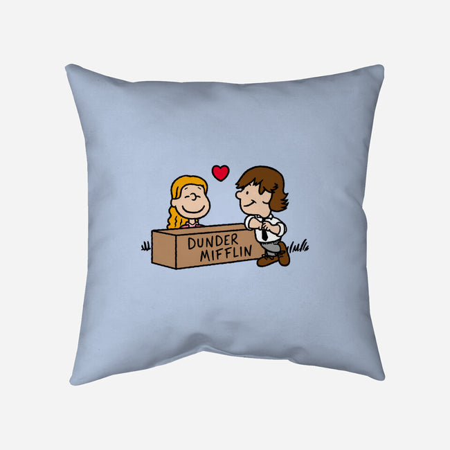 Office Love!-none removable cover w insert throw pillow-Raffiti