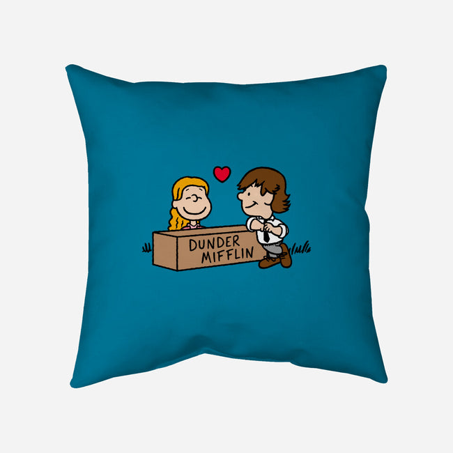 Office Love!-none removable cover w insert throw pillow-Raffiti