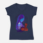 Childhood Friend-womens v-neck tee-hypertwenty