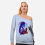 Childhood Friend-womens off shoulder sweatshirt-hypertwenty