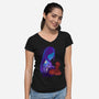 Childhood Friend-womens v-neck tee-hypertwenty