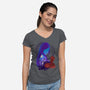 Childhood Friend-womens v-neck tee-hypertwenty