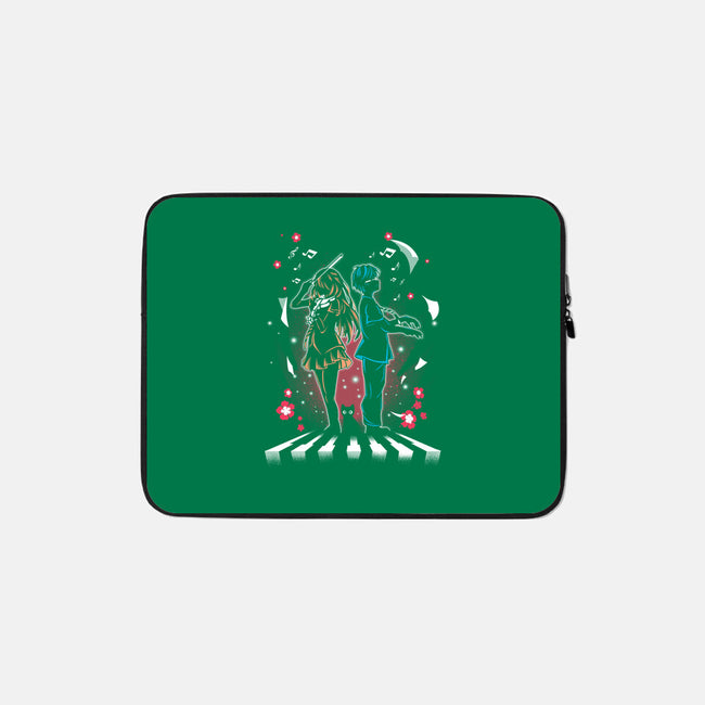 Lie In April-none zippered laptop sleeve-constantine2454