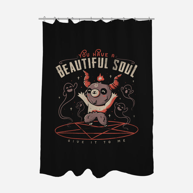 You Have a Beautiful Soul-none polyester shower curtain-tobefonseca