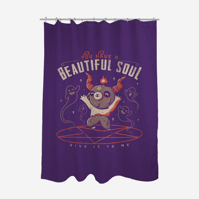 You Have a Beautiful Soul-none polyester shower curtain-tobefonseca