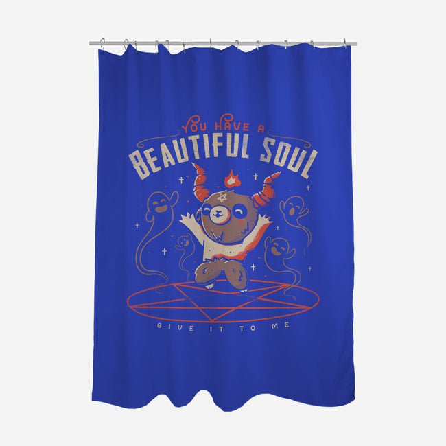 You Have a Beautiful Soul-none polyester shower curtain-tobefonseca