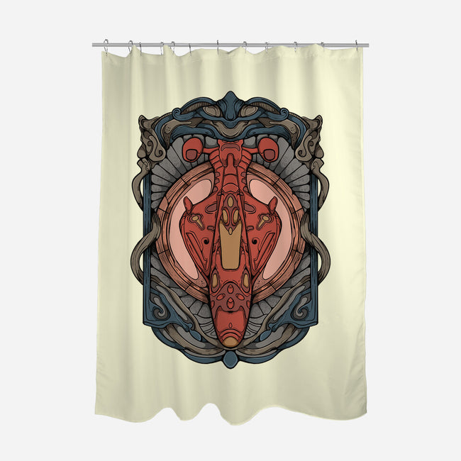 Outlaw Star-none polyester shower curtain-hirolabs