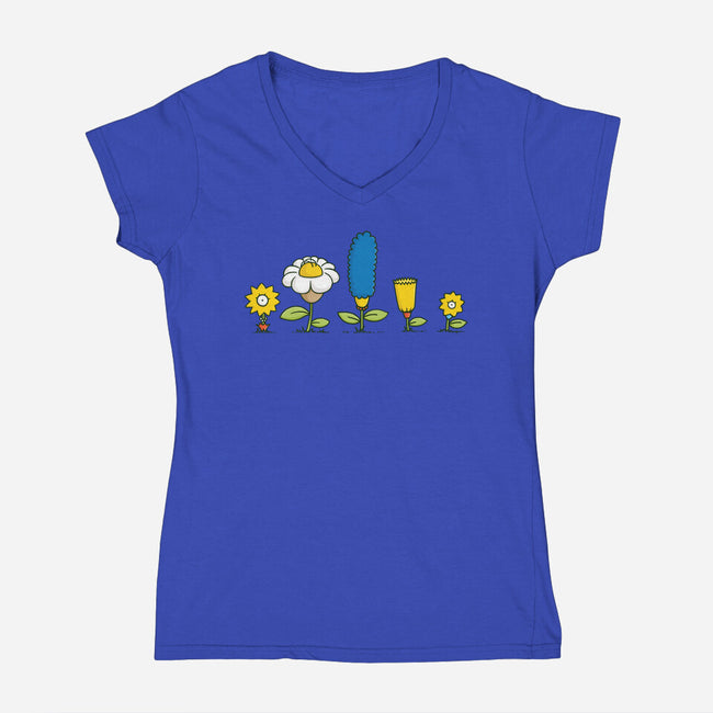 Spring Field-womens v-neck tee-Wenceslao A Romero