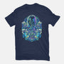 Welcome To The Crypt-womens fitted tee-glitchygorilla