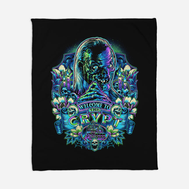 Welcome To The Crypt-none fleece blanket-glitchygorilla