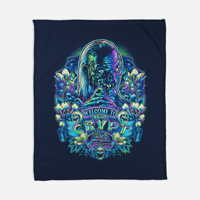 Welcome To The Crypt-none fleece blanket-glitchygorilla