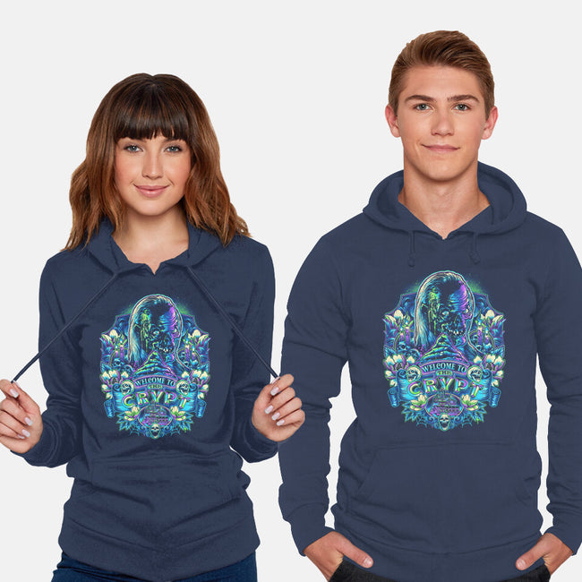 Welcome To The Crypt-unisex pullover sweatshirt-glitchygorilla