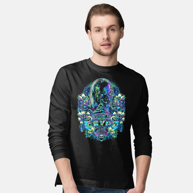 Welcome To The Crypt-mens long sleeved tee-glitchygorilla